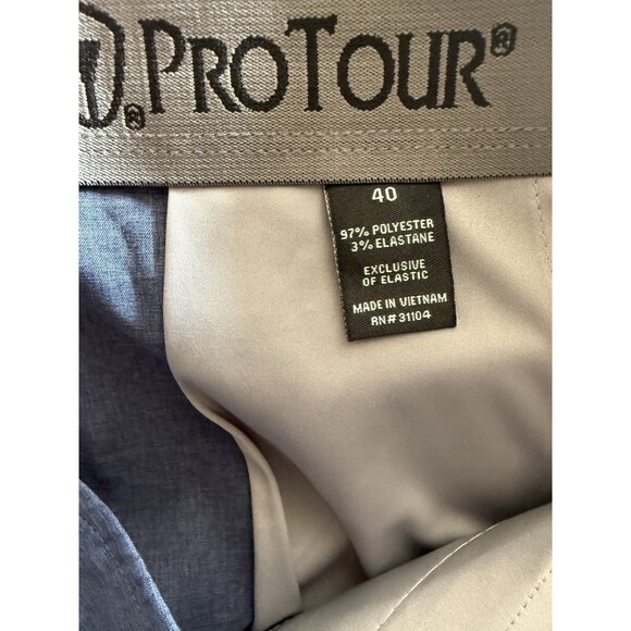 NWT Pro Tour Golf Shorts Motionplay 360 Comfort Stretch Tech Shorts Sz 40 Navy - Picture 7 of 7